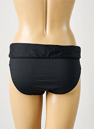 Bas de maillot de bain effet matière satinée culotte noir BESTFORM femme