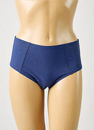 Bas de maillot de bain effet matière satinée culotte bleu SIMONE PERELE femme