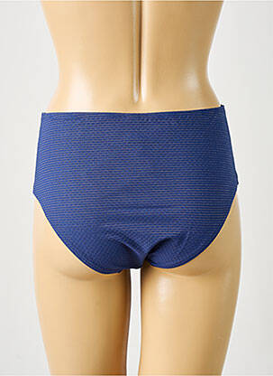 Bas de maillot de bain effet matière satinée culotte bleu SIMONE PERELE femme