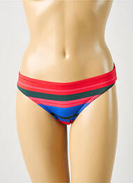 Bas de maillot de bain imprimé rayures culotte rouge SIMONE PERELE femme