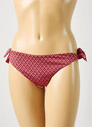 Bas de maillot de bain tissage satiné bikini rouge SIMONE PERELE femme