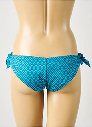 Bas de maillot de bain tissage satiné bikini bleu SIMONE PERELE femme