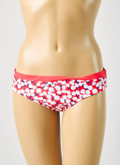 Bas de maillot de bain imprimé fantaisie culotte rouge BESTFORM femme