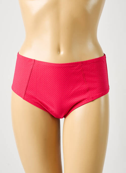 Bas de maillot de bain effet matière satinée culotte rose SIMONE PERELE femme