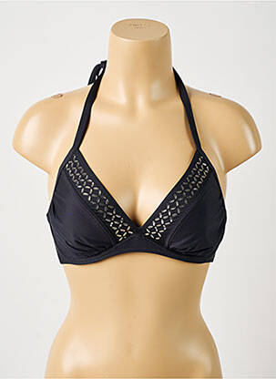 Haut de maillot de bain stretch haut soutien-gorge emboitant noir ANTIGEL femme