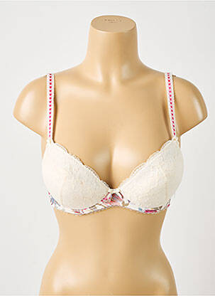 Soutien-gorge broderie haut soutien-gorge avec mousse de rembourrage amovible beige AUBADE femme