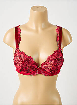 Soutien-gorge effet matière satinée haut soutien-gorge avec mousse de rembourrage amovible rouge AUBADE femme