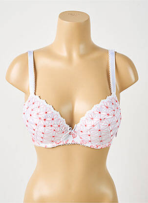 Soutien-gorge effet matière satinée haut soutien-gorge avec mousse de rembourrage amovible blanc AUBADE femme