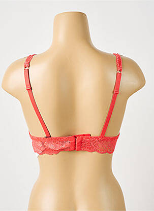 Soutien-gorge effet matière satinée sans armature rouge AUBADE femme