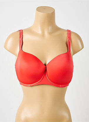 Soutien-gorge effet matière satinée haut soutien-gorge moulé orange AUBADE femme
