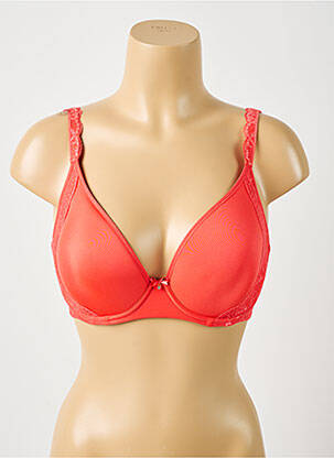 Soutien-gorge broderie haut soutien-gorge moulé orange AUBADE femme