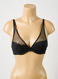 Soutien-gorge effet matière satinée haut soutien-gorge moulé noir AUBADE femme