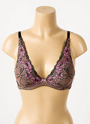 Soutien-gorge haut soutien-gorge push-up haut soutien-gorge push-up marron AUBADE femme