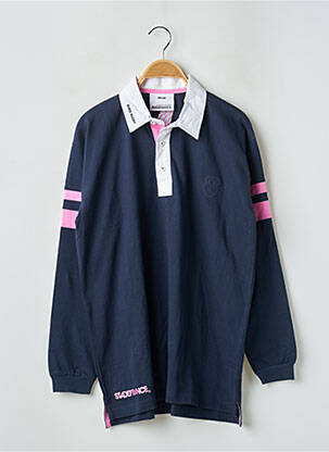 Polo manches longues manches longues bleu STADEFRANCE homme