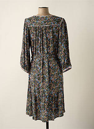 Robe courte coupe fluide manches 3/4 noir GARCIA femme