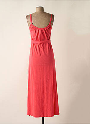 Robe longue coupe cintrée fines bretelles rose GARCIA femme