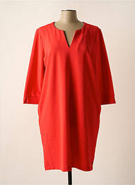 Robe mi-longue manches 3/4 manches 3/4 rouge GARCIA femme