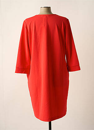 Robe mi-longue manches 3/4 manches 3/4 rouge GARCIA femme