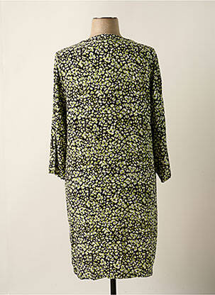 Robe mi-longue manches 3/4 manches 3/4 vert GARCIA femme