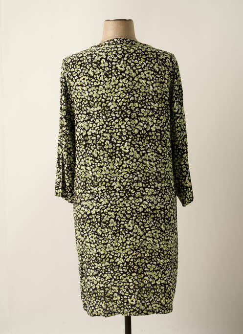Robe mi-longue manches 3/4 manches 3/4 vert GARCIA femme