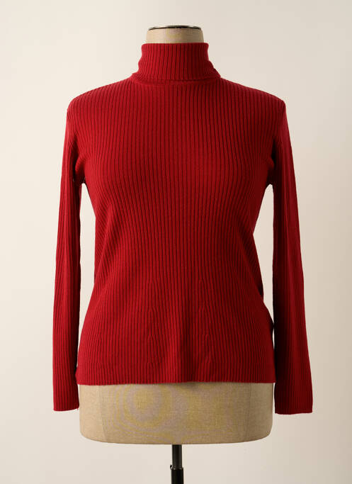 Pull col roulé rouge ELLEMME pour femme