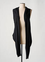 Gilet sans manche sans manche noir DOUBLE ONE PEACE femme