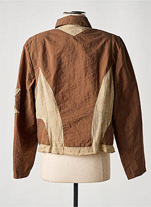 Veste casual coupe droite marron UN POINT C EST TOUT femme