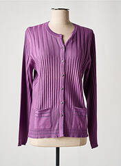 Gilet manches longues violet LEWINGER pour femme seconde vue