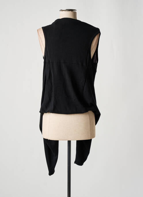Gilet sans manche noir DOUBLE ONE PEACE pour femme