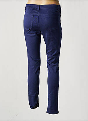 Pantalon slim taille basse taille basse bleu BROADWAY femme