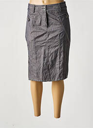 Jupe mi-longue taille haute gris LEWINGER femme