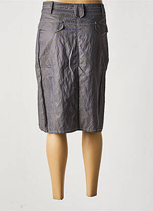 Jupe mi-longue taille haute gris LEWINGER femme