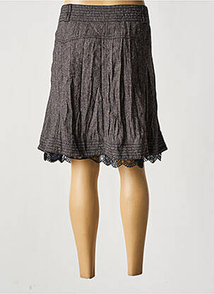 Jupe mi-longue fermeture zip latéral gris STREET ONE femme