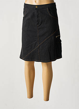 Jupe mi-longue taille haute noir PAUSE CAFE femme