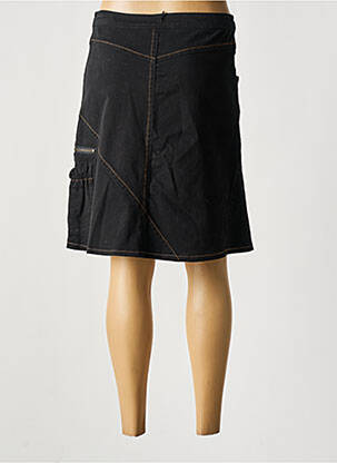 Jupe mi-longue taille haute noir PAUSE CAFE femme