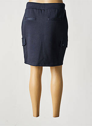 Jupe courte taille élastique bleu BROADWAY femme