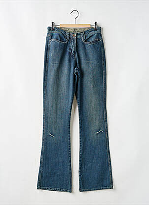 Jeans bootcut taille haute taille haute bleu JOST femme