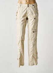 Pantalon cargo beige DOUBLE ONE PEACE pour femme seconde vue