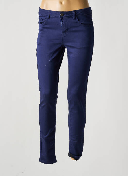 Pantalon slim bleu BROADWAY pour femme