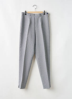 Pantalon droit tissage popeline taille normale noir MINA.B femme