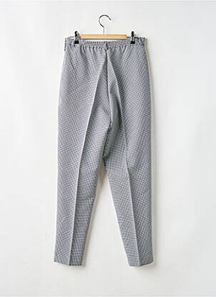 Pantalon droit tissage popeline taille normale noir MINA.B femme