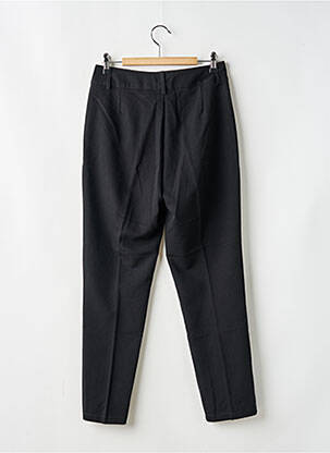 Pantalon droit tissage popeline taille normale noir BROADWAY femme