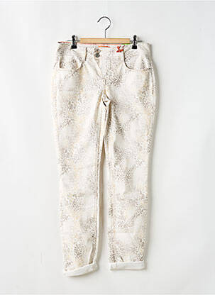 Pantalon slim stretch taille normale beige STREET ONE femme