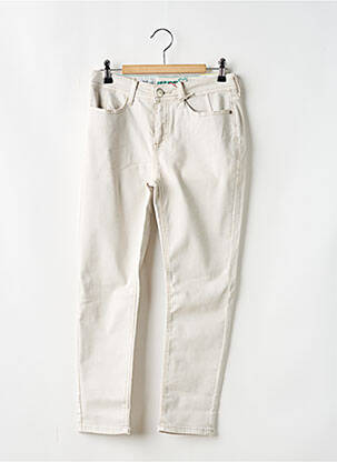 Pantalon slim stretch taille normale beige STREET ONE femme