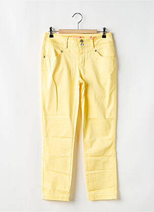 Pantalon slim stretch taille normale jaune STREET ONE femme