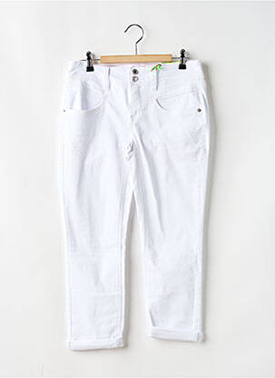 Pantacourt stretch taille normale blanc STREET ONE femme