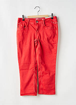 Pantacourt stretch taille normale rouge STREET ONE femme