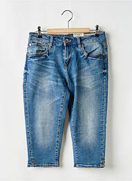 Corsaire tissage brut taille normale bleu GARCIA femme