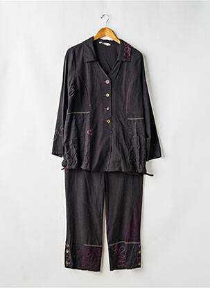 Ensemble pantalon fermeture boutonnée sur le devant violet LEWINGER femme
