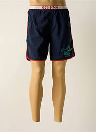 Bermuda taille élastique taille normale bleu GUESS homme